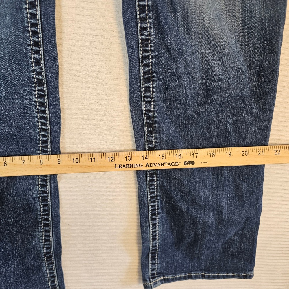Ariat REAL Denim Entwined Bootcut Jeans Dark Wash Mid Rise Blue 33XL Womens - Picture 4 of 6